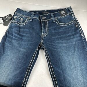 Silver Jeans Suki curvy fit mid rise Boot Cut Denim‎ 31/30 new with tags